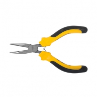 Клещи жустерни TOPMASTER 125мм, криви, CrV, полукръгли плоски челюсти, двукомпонентна дръжка