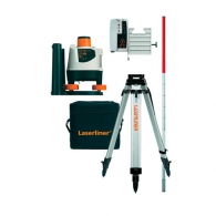 Ротационен лазерен нивелир LASERLINER BeamControl-Master 120 set, червен лазер клас 2, обхват 120m, точност 2mm/10m, ръчно нивелиране