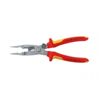 Клещи комбинирани KNIPEX 200мм, 0.5/2.5мм2, ф15мм/50мм2, CS, двукомпонентна дръжкa, 1000V