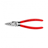 Клещи кербовъчни KNIPEX 0.25-16мм2, за изолирани кабелни накрайници, AWG 20-5, еднокомпонентни дръжки